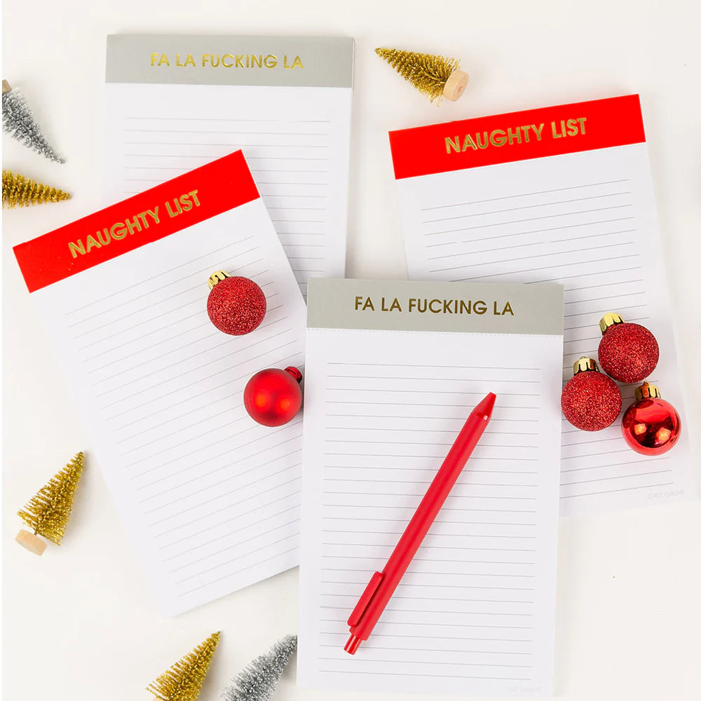 Naughty List Holiday Notepad