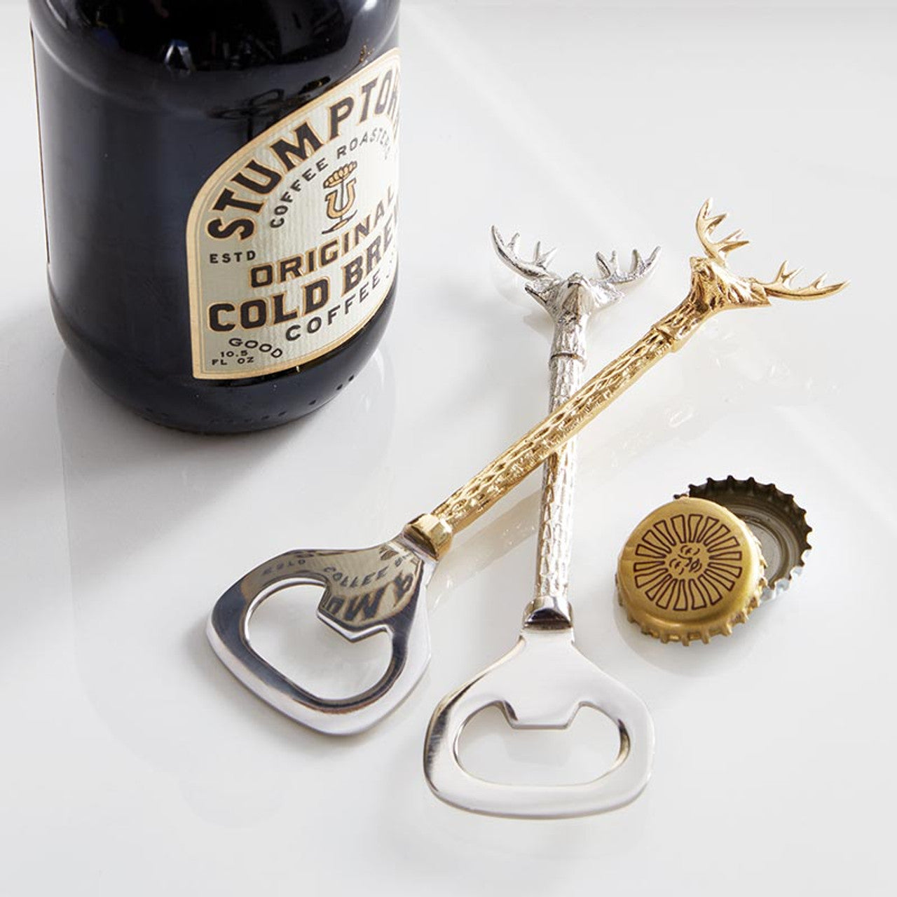 Stag Bottle Opener - Silver