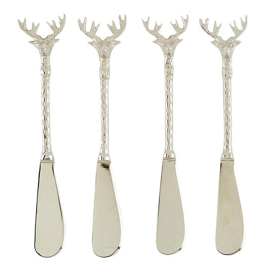 Set/4 Silver Stag Spreaders