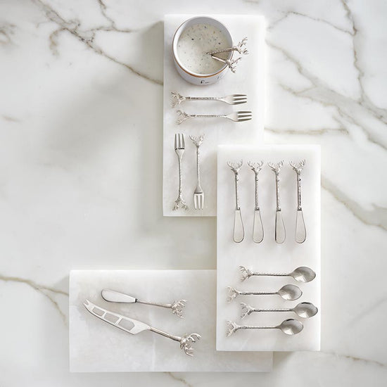 Set/4 Silver Stag Fork Set