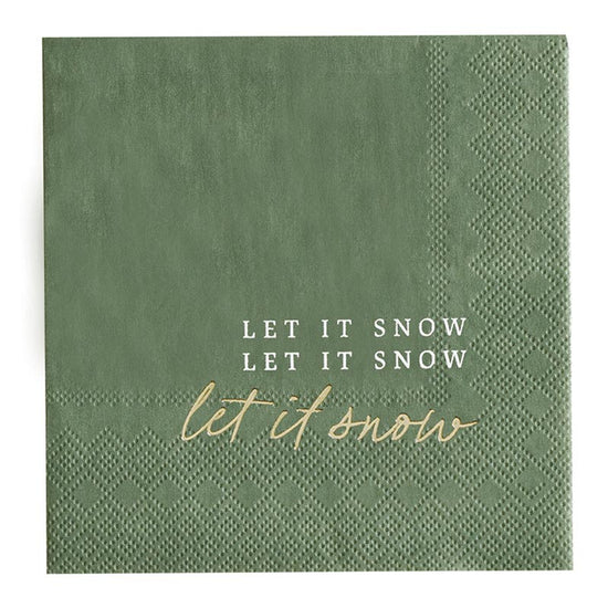 Let it Snow Cocktail Napkins