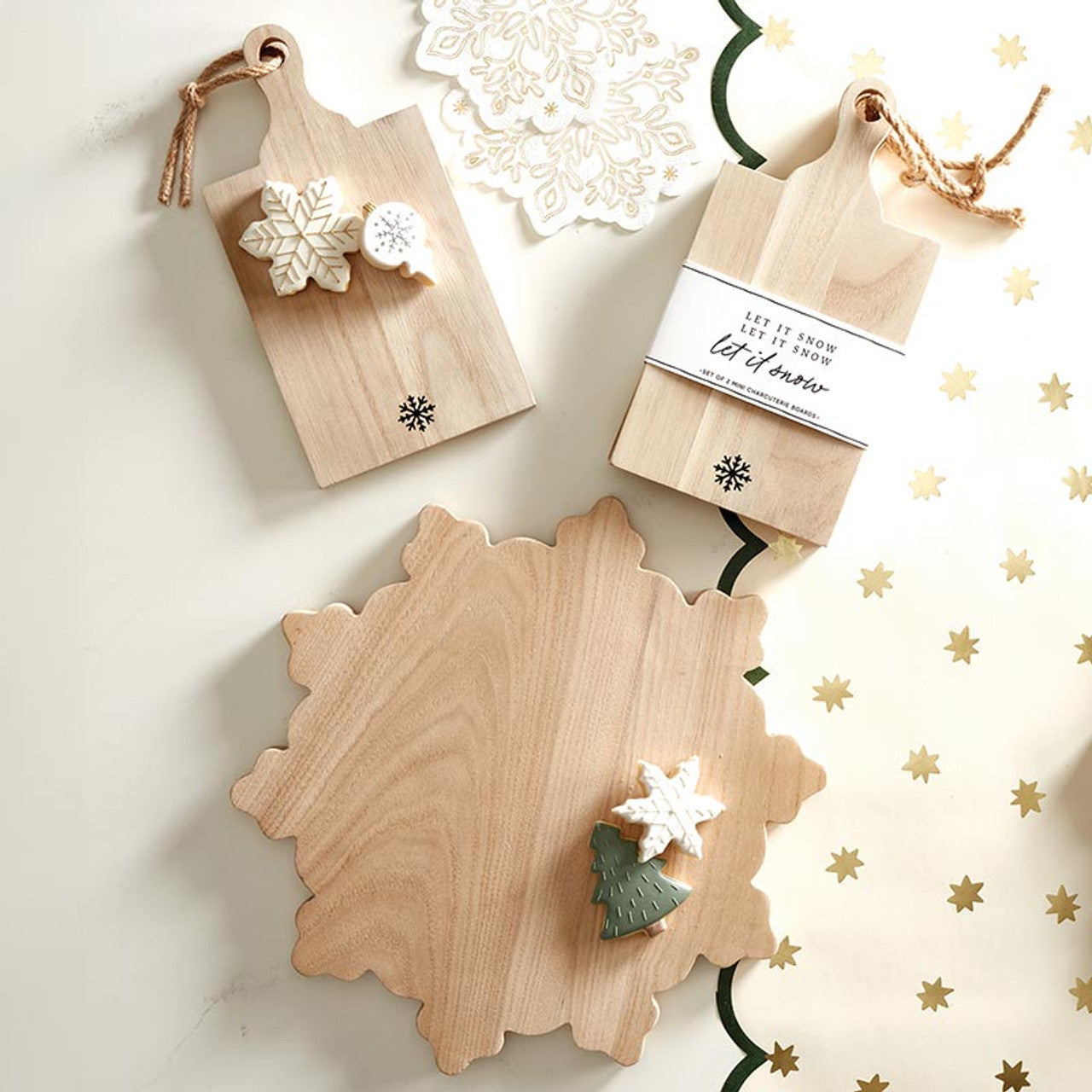 St/2 Paulownia Wood Boards - Mini - Let It Snow