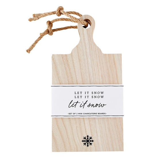 St/2 Paulownia Wood Boards - Mini - Let It Snow