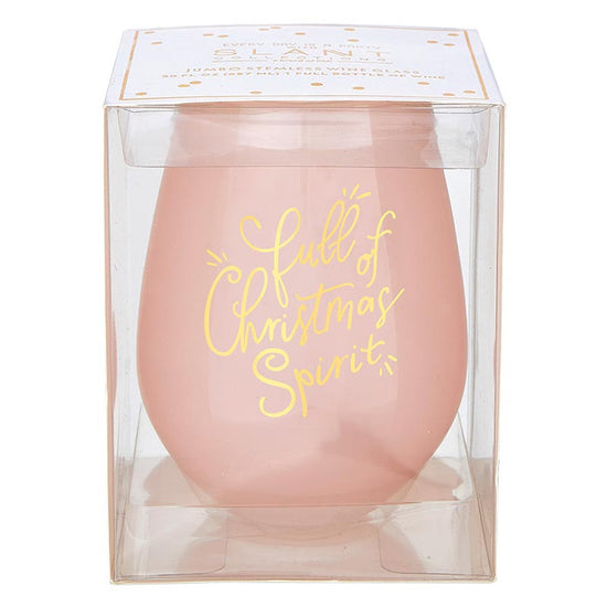 Jumbo Stemless Wine Glass-Full of Spirit