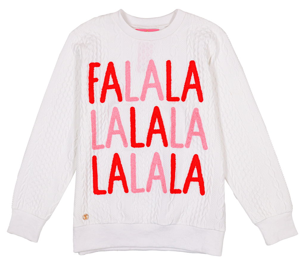 Adult FA LA LA Braided Crew Pullover