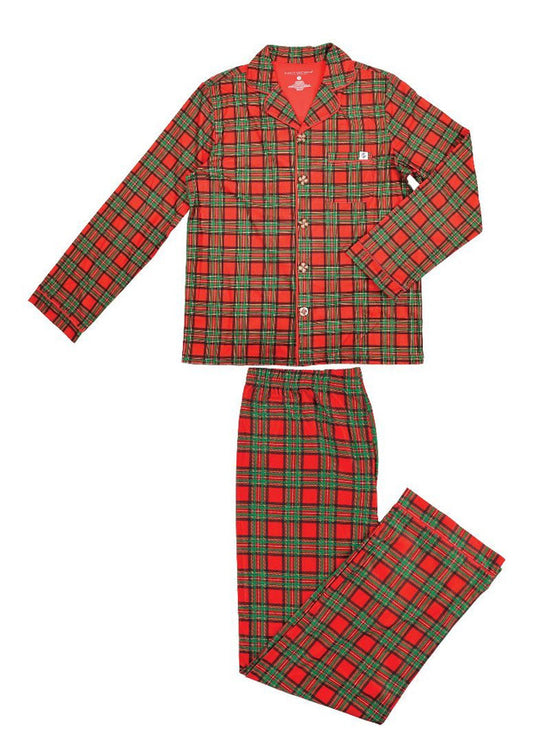 Youth Holiday Plaid Pajama Set