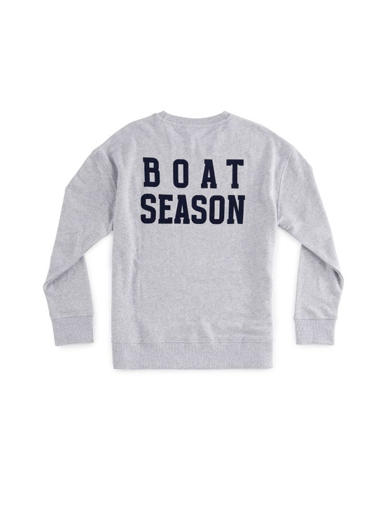 Adult 'Boat Season' Grey Sweatshirt