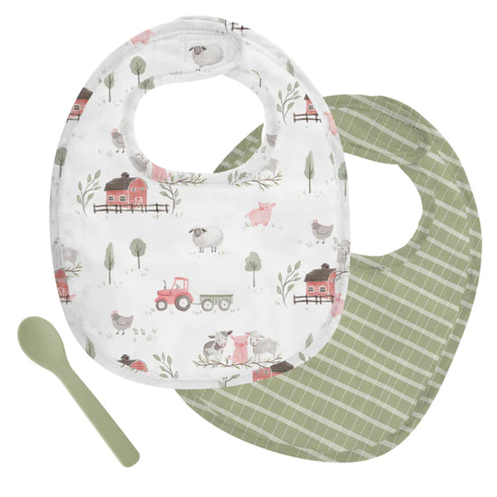 Muslin Bib & Spoon Sets