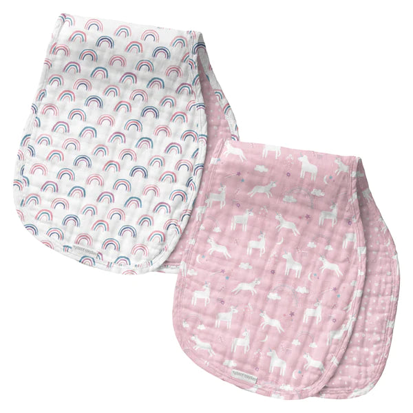 Set of 2 Muslin Burp Cloths