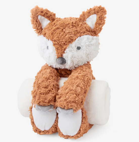 Fox Bedtime Huggie Plush Stuffed Animal & Blanket