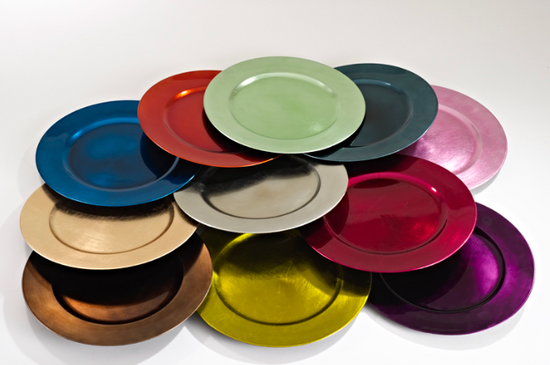 Classic Design Charger Plate 13" 100% plastic color Pistachio