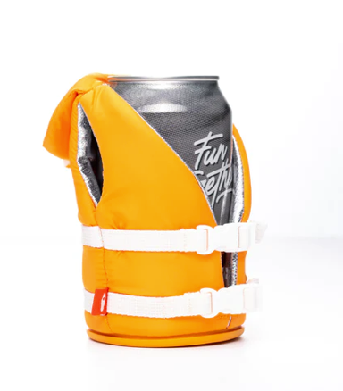 Buoy Apricot Life Jacket Coozy