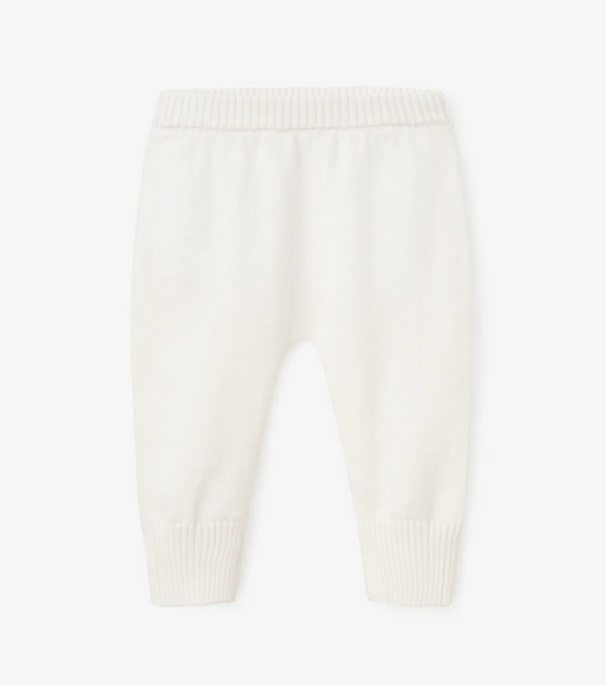 Whisper White Fine Knit Baby Pants