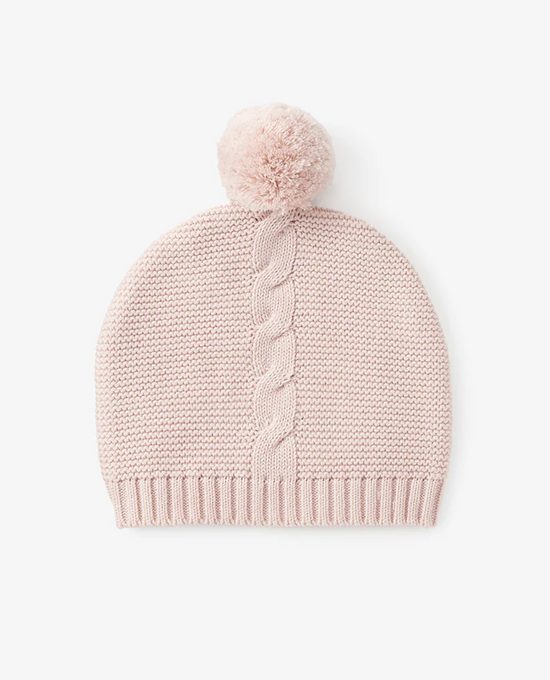 Blush Knit Baby Hat 0-12M