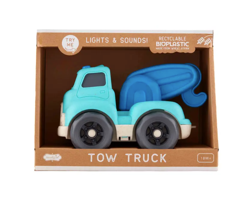 Blue Construction Crane Toy Truck
