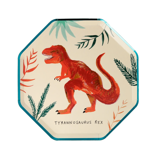 Dinosaur Side Plates (Set/8)