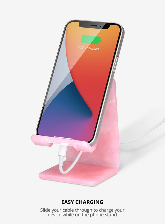 Rose Quartz Acrylic Phone Stand