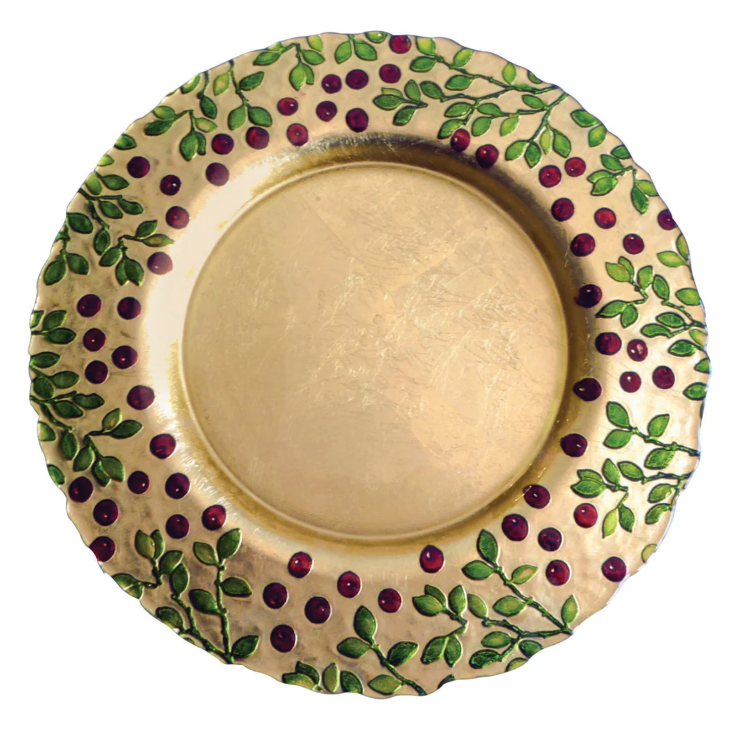 Cranberry Glass Plate/Charger