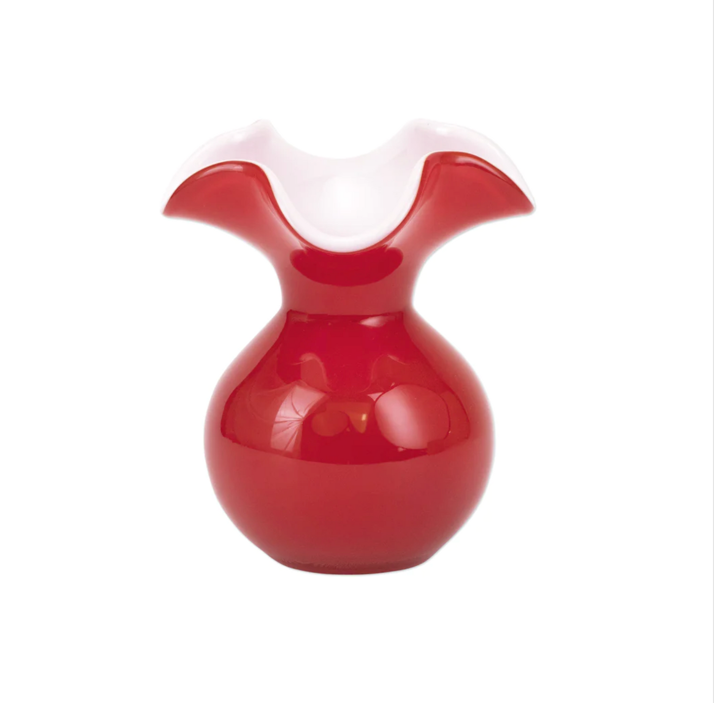 Hibiscus Glass Red Small Bud Vase