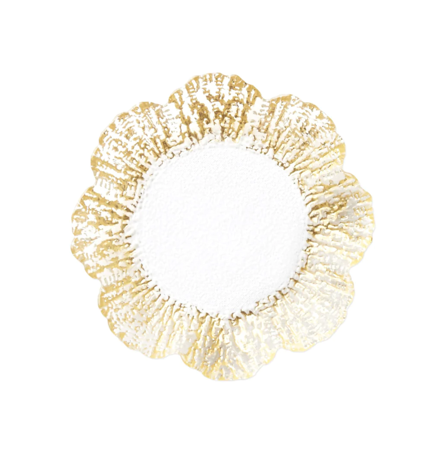 Rufolo Glass Gold Canape Plate