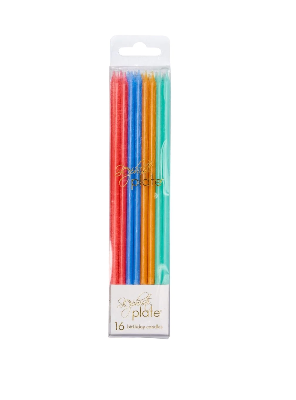 Birthday Candles Assorted Colors - 16pkg