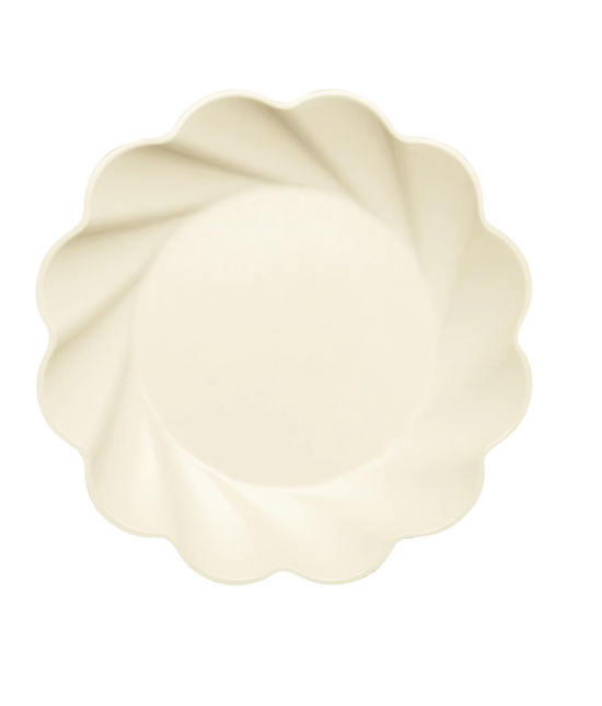 Simply Eco Compostable Dinner Plates in Ivory Set/8