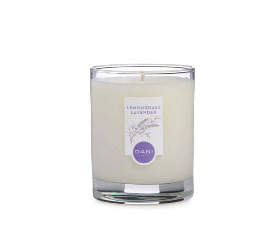 Lemongrass Lavender Small Glass Candle, 7.5oz