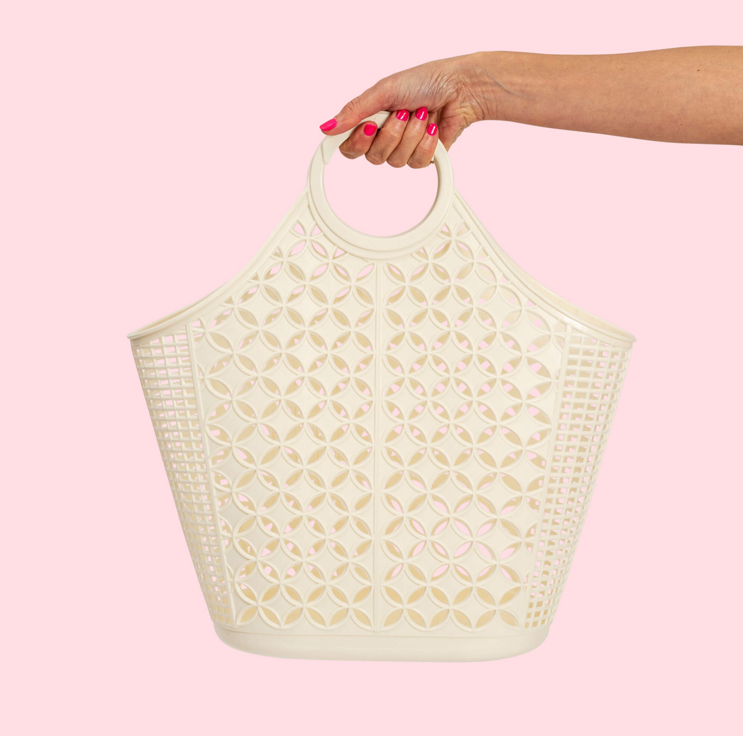 Cream Atomic Tote