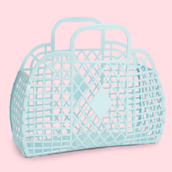 Blue Large Retro Basket