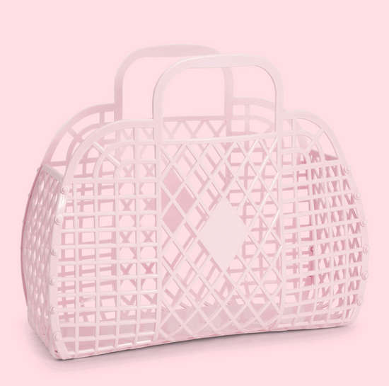 Pink Large Retro Basket