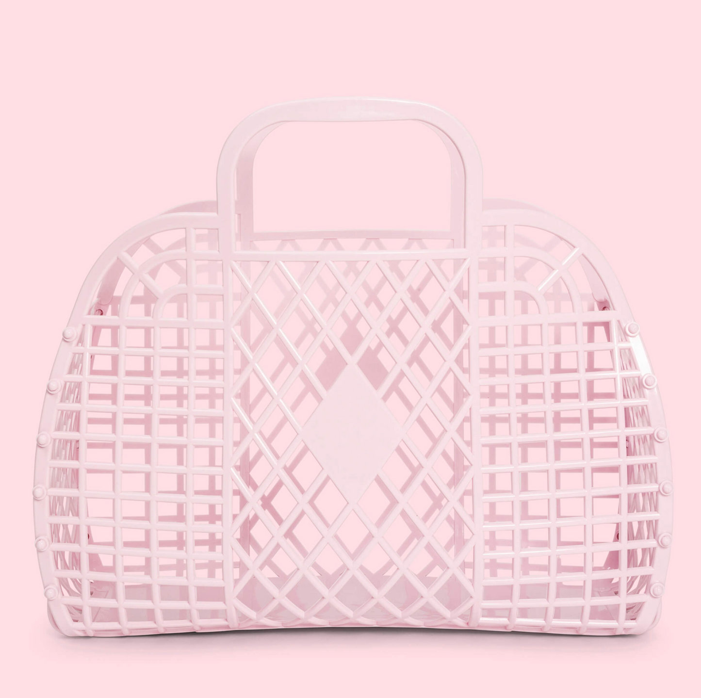 Pink Large Retro Basket