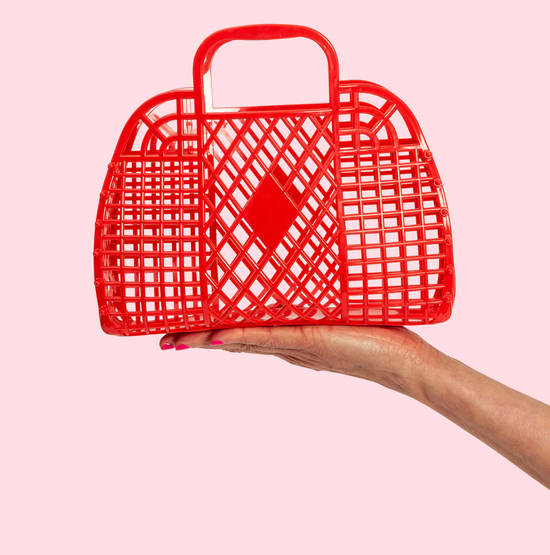 Red Small Retro Basket