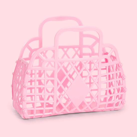 Mini Bubblegum Pink Retro Basket