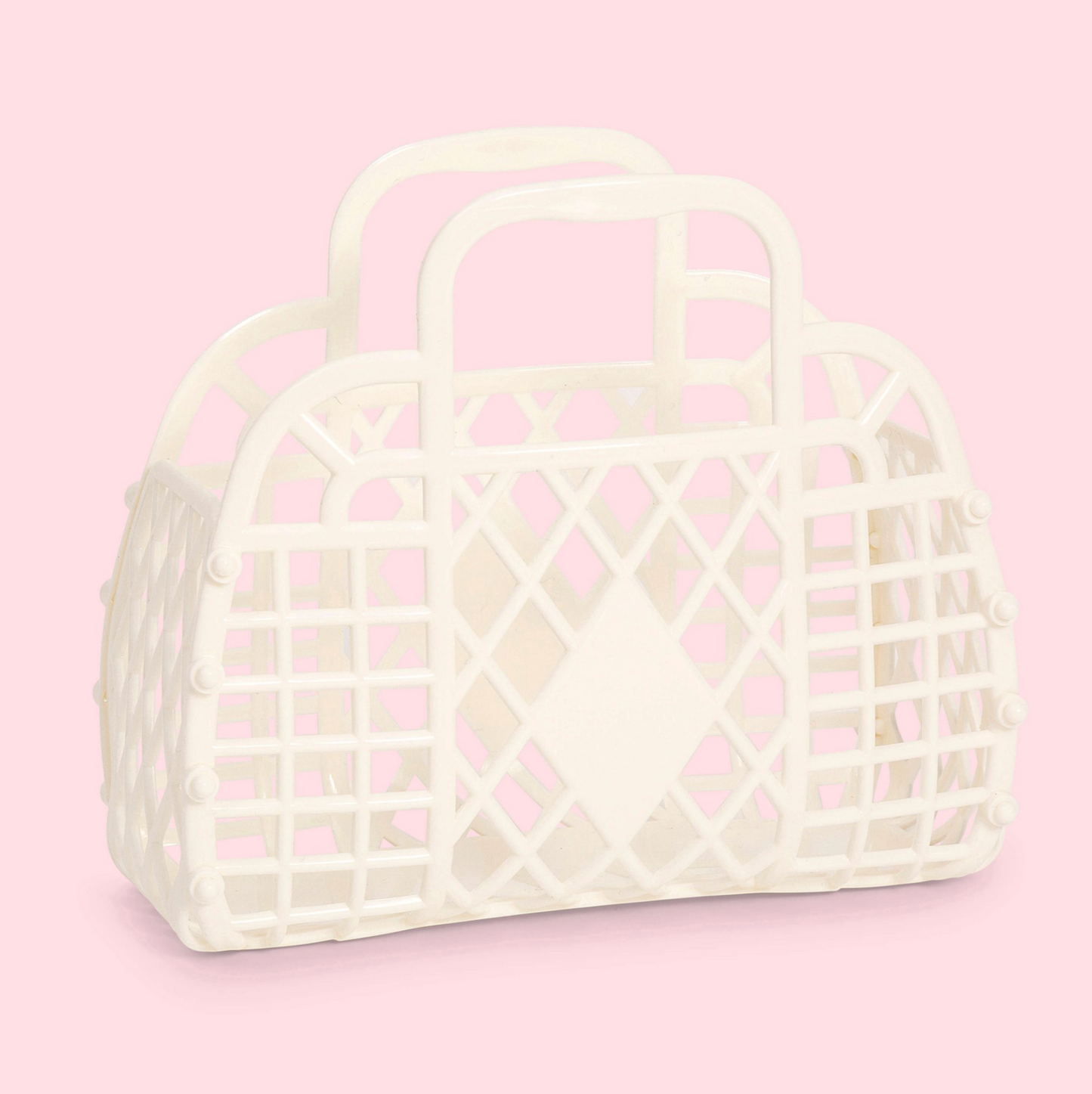 Mini Cream Retro Basket