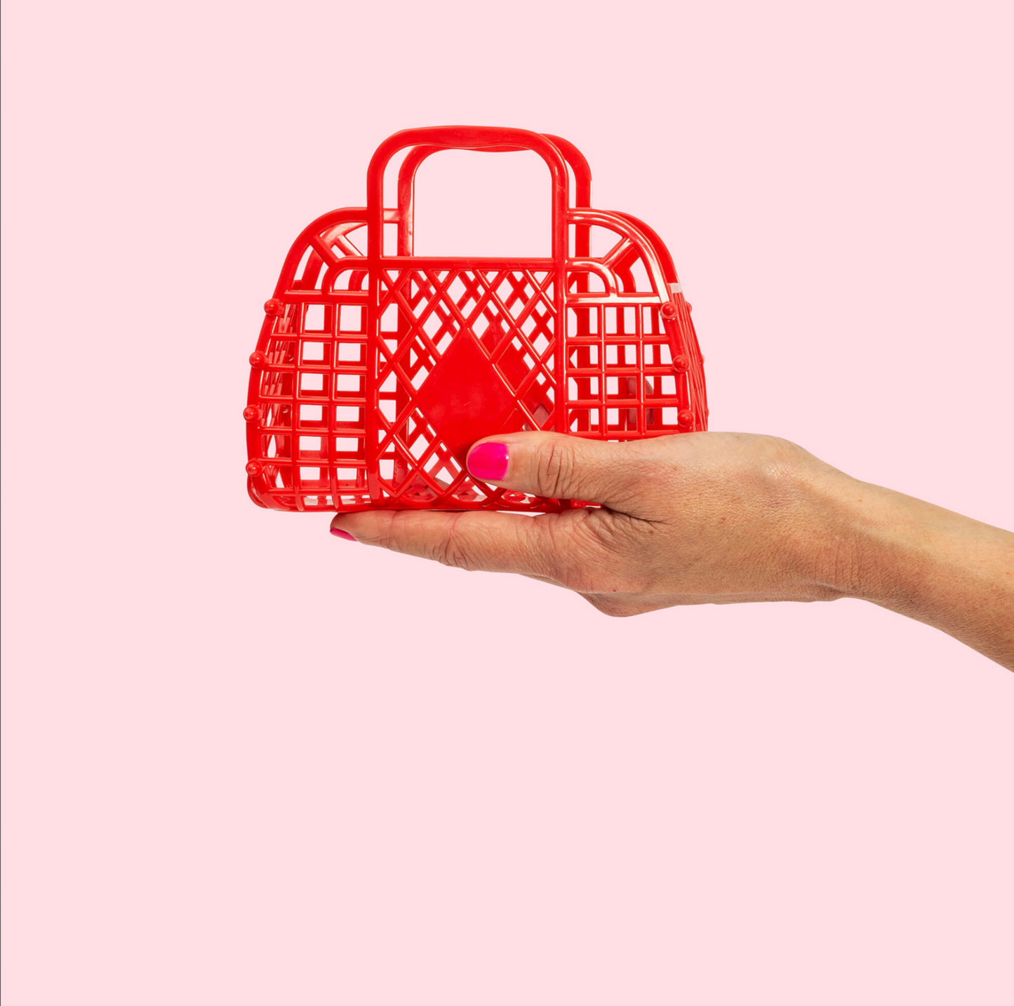 Mini Red Retro Basket
