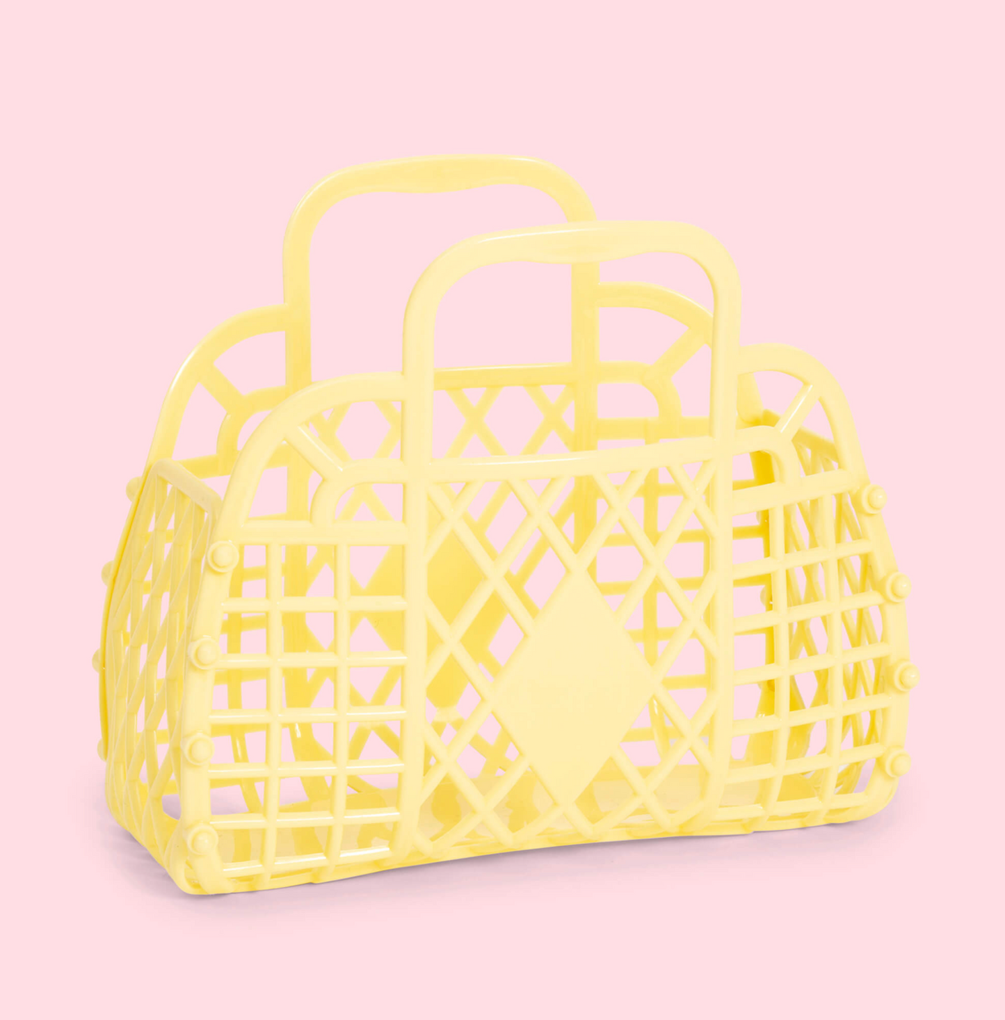 Mini Yellow Retro Basket