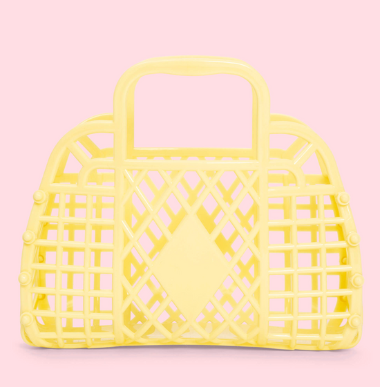 Mini Yellow Retro Basket
