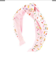 Light Pink Shimmer Jeweled Sprinkle Knot Headband