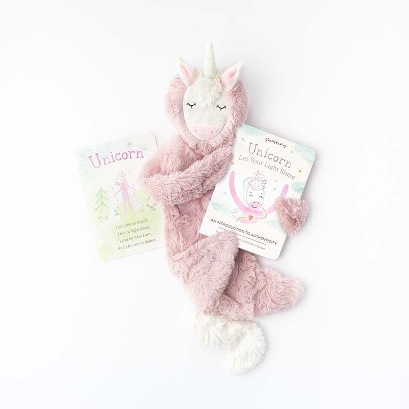 Unicorn Snuggler + Introduction Book - Unicorn, Let Your Light Shine: An Introduction to Authenticity