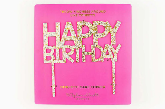 Happy Birthday Pearl Cake Topper