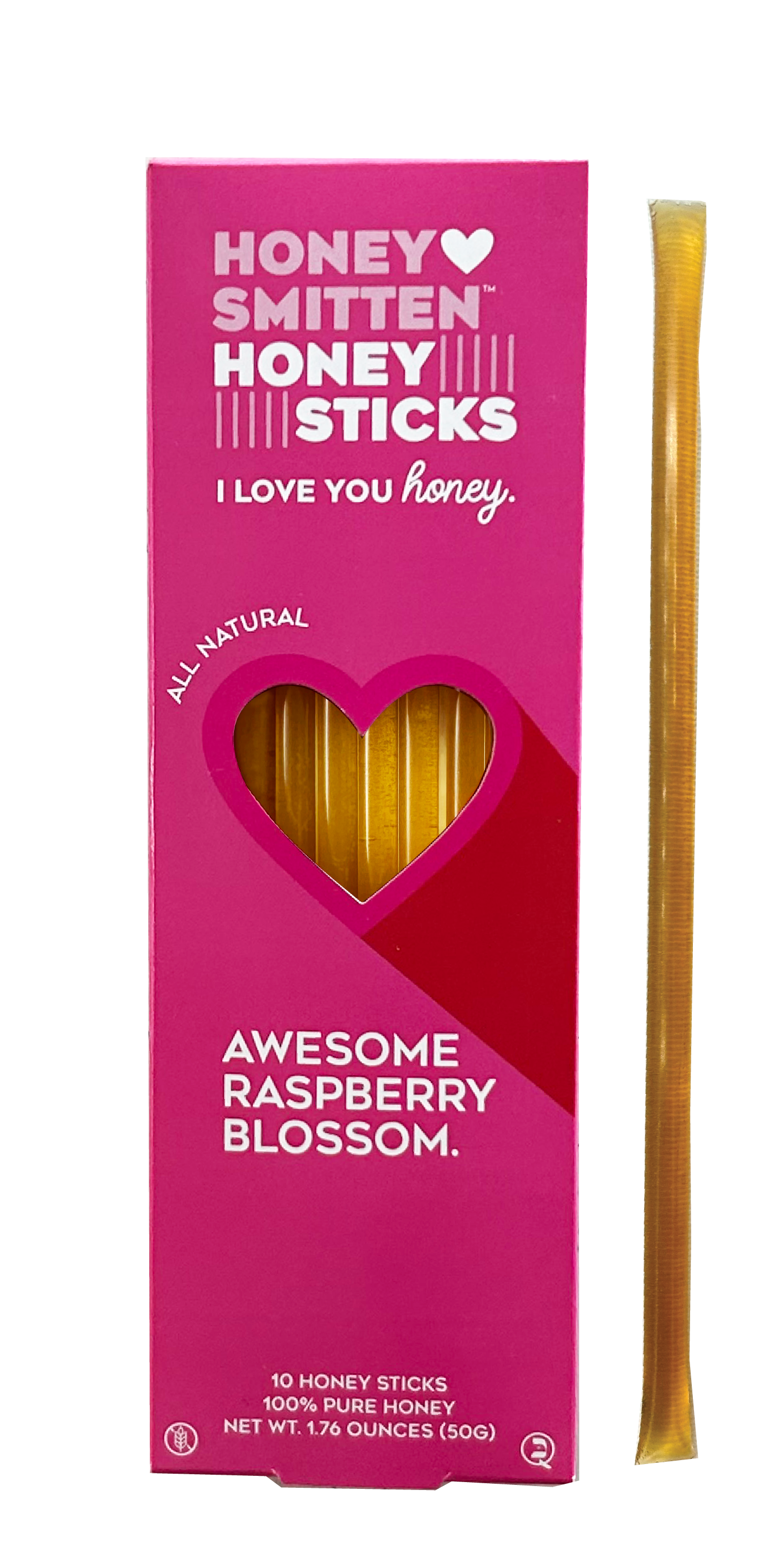 Raspberry Blossom Honey Sticks