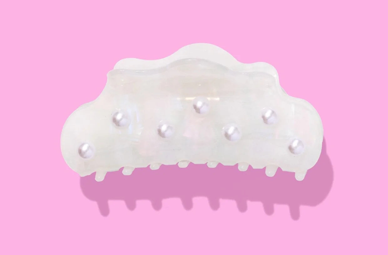 Iridescent Pearl Claw Clip