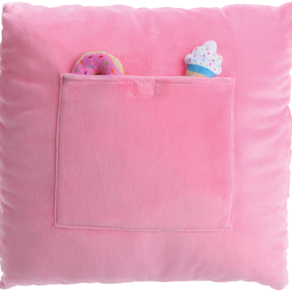 Tic Tac Donut Fleece Plush Pillow