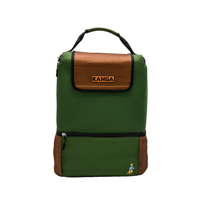 Backpack 24 can Kanga Cooler in Woody Green