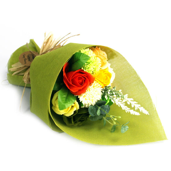 Green & Yellow Soap Flower Bouquet