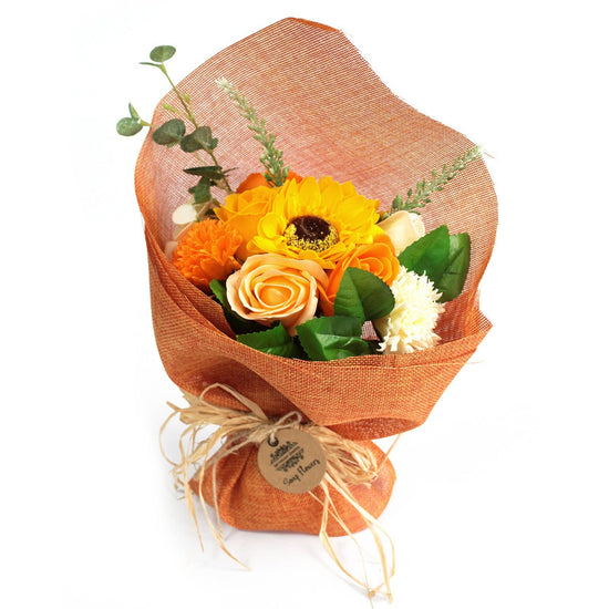 Orange Soap Flower Bouquet