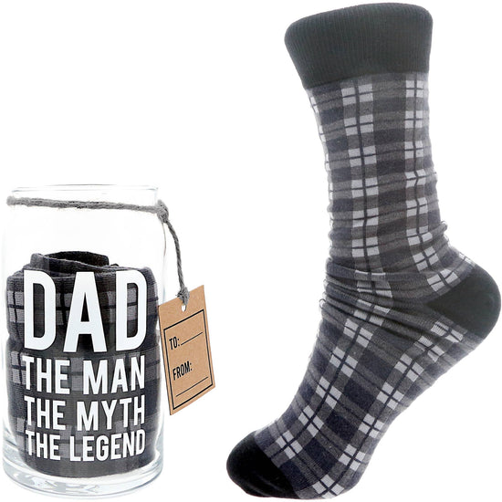 The Legend - 16 oz Beer Can Glass and Sock Set