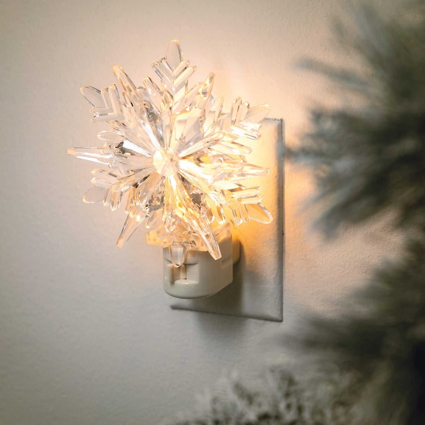 Clear Snowflake Nightlight