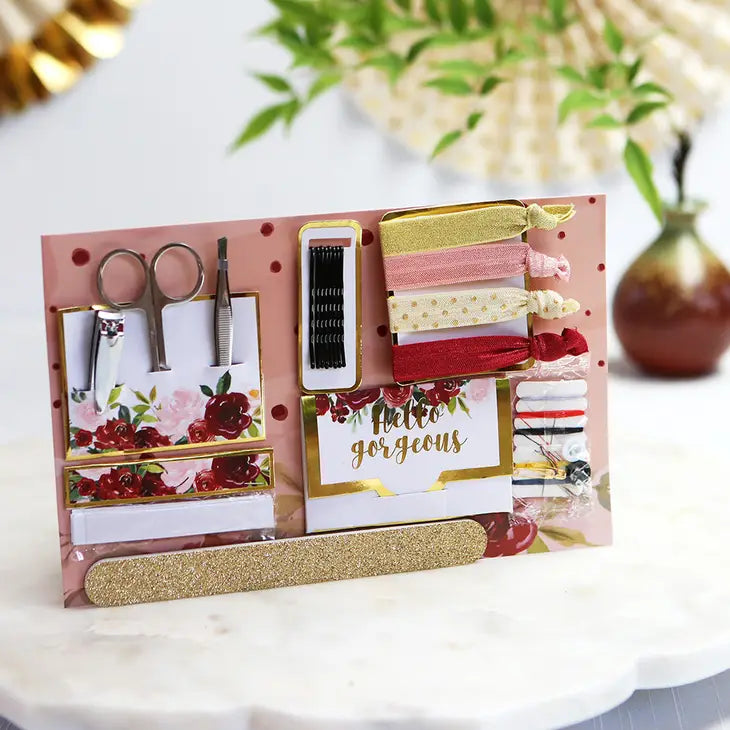 Burgandy & Blush Floral Wedding Survival Kit