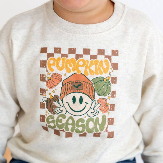 Pumpkin Season Sweatshirt - Kids Fall Crewneck